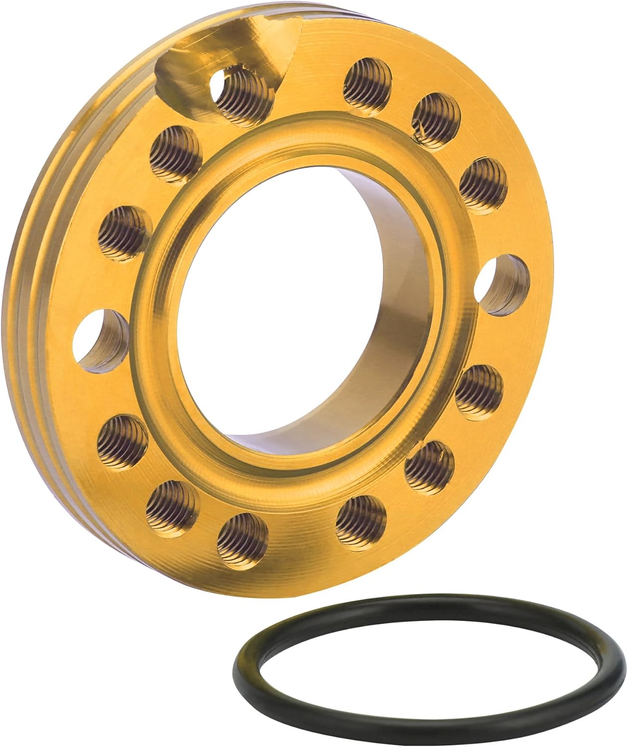Goldener 28mm Vergaser Abstandshalter Adapter Ansaugkrümmerplatte für 50cc-125cc ATV Pit Bike