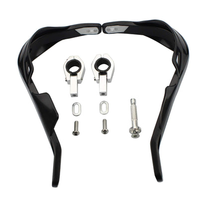 GOOFIT 1" Aluminium Alloy Handlebar Hand Brush Guards Protector Handguards Kit Replacement forMotocross Motorcycle Off-Road Pit Dirt Bike ATV Black