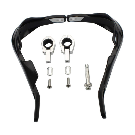 GOOFIT 1" Aluminium Alloy Handlebar Hand Brush Guards Protector Handguards Kit Replacement forMotocross Motorcycle Off-Road Pit Dirt Bike ATV Black