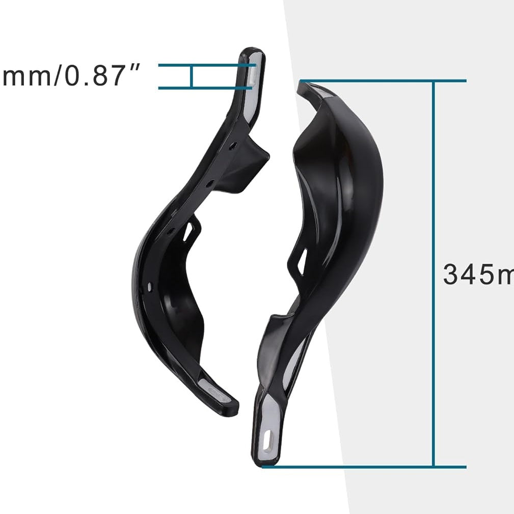 GOOFIT 1" Aluminium Alloy Handlebar Hand Brush Guards Protector Handguards Kit Replacement forMotocross Motorcycle Off-Road Pit Dirt Bike ATV Black