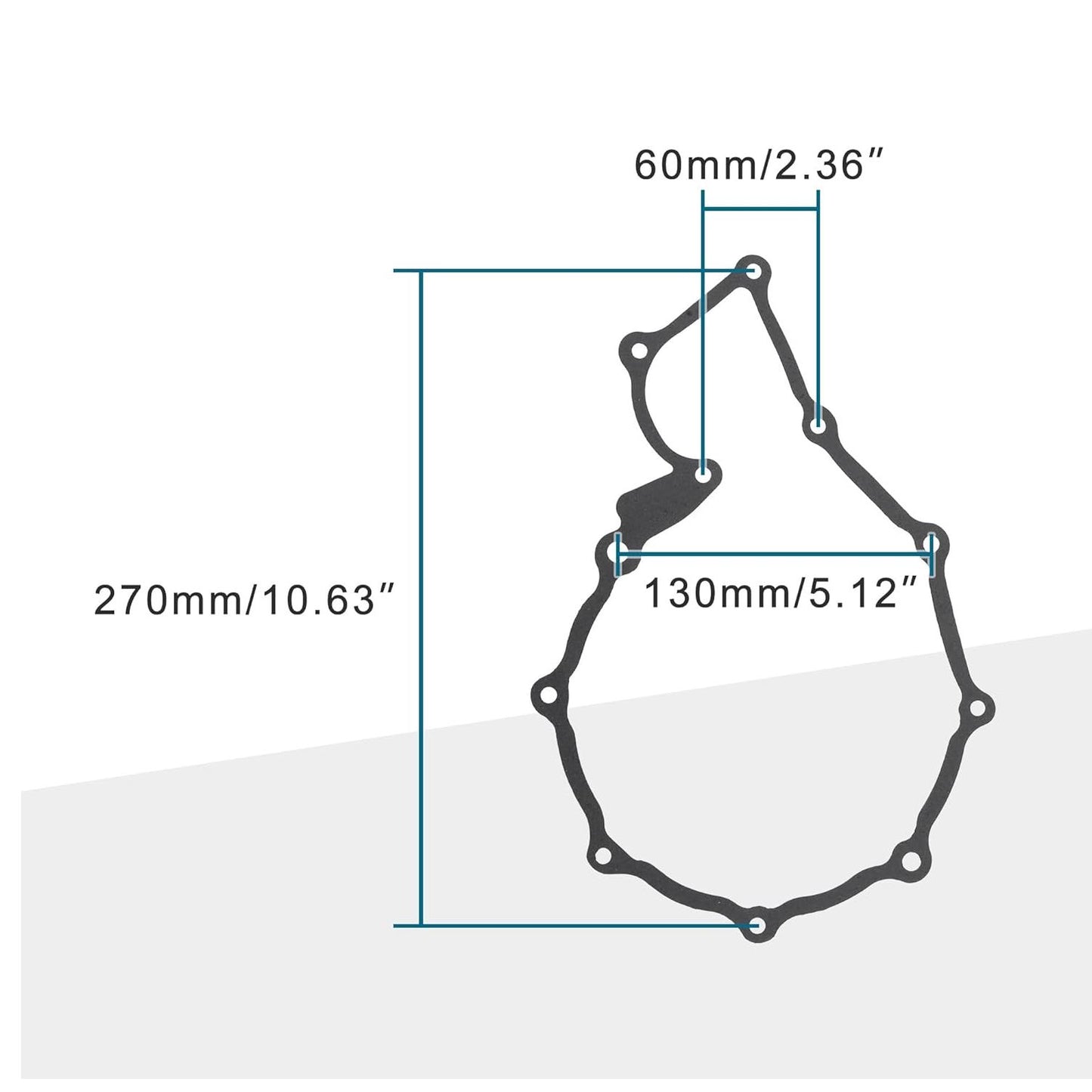 GOOFIT Motorcycle Stator Generator Cover Gasket Replacement for Xl600R Xl600 R XL 600 R 1983-1987
