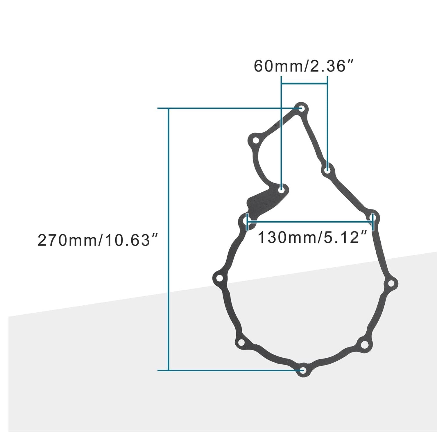 GOOFIT Motorcycle Stator Generator Cover Gasket Replacement for Xl600R Xl600 R XL 600 R 1983-1987