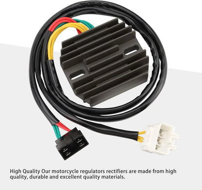 Motorcycle rectifier regulator with heat sink and wiring harness for Honda CBR600RR