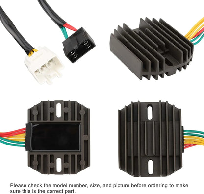 Honda CBR600RR PC37 motorcycle rectifier regulator with wiring connectors, multiple angles