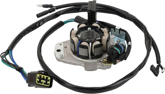 GY6 engine stator with wiring harness for Yamaha, Kawasaki, Suzuki, Polaris aftermarket parts