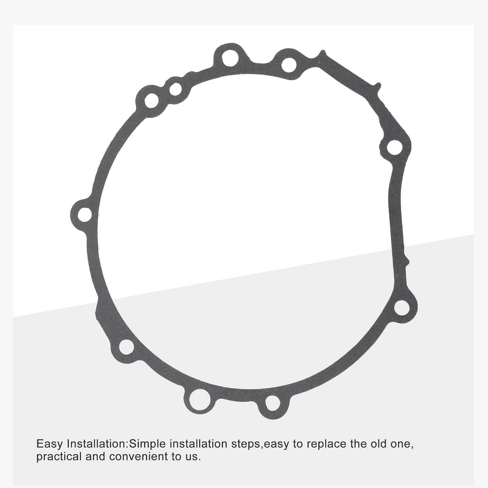 GOOFIT Stator Generator Crankcase Cover Gasket Replacement for ZX1200 ZX12R ZX-12R 00-06