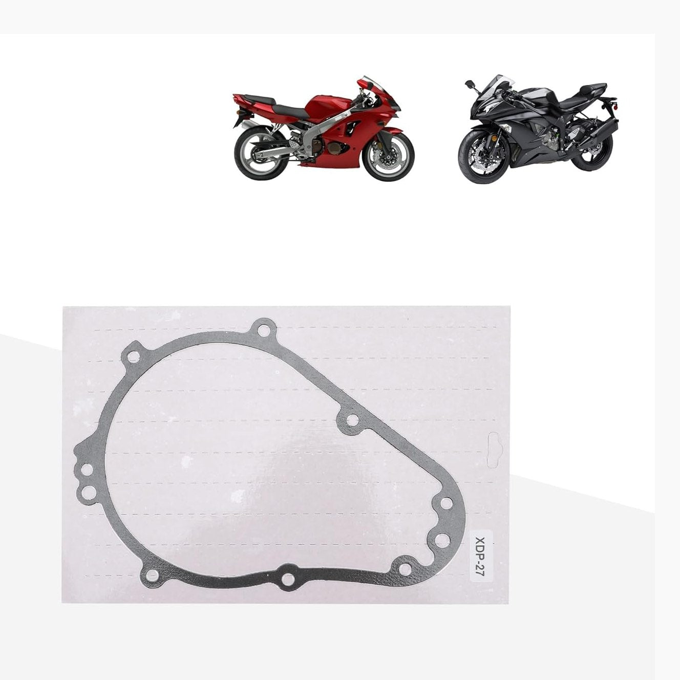 GOOFIT Stator Generator Crankcase Cover Gasket Replacement for ZX600 ZX-6 90-02 ZZR600 03-05