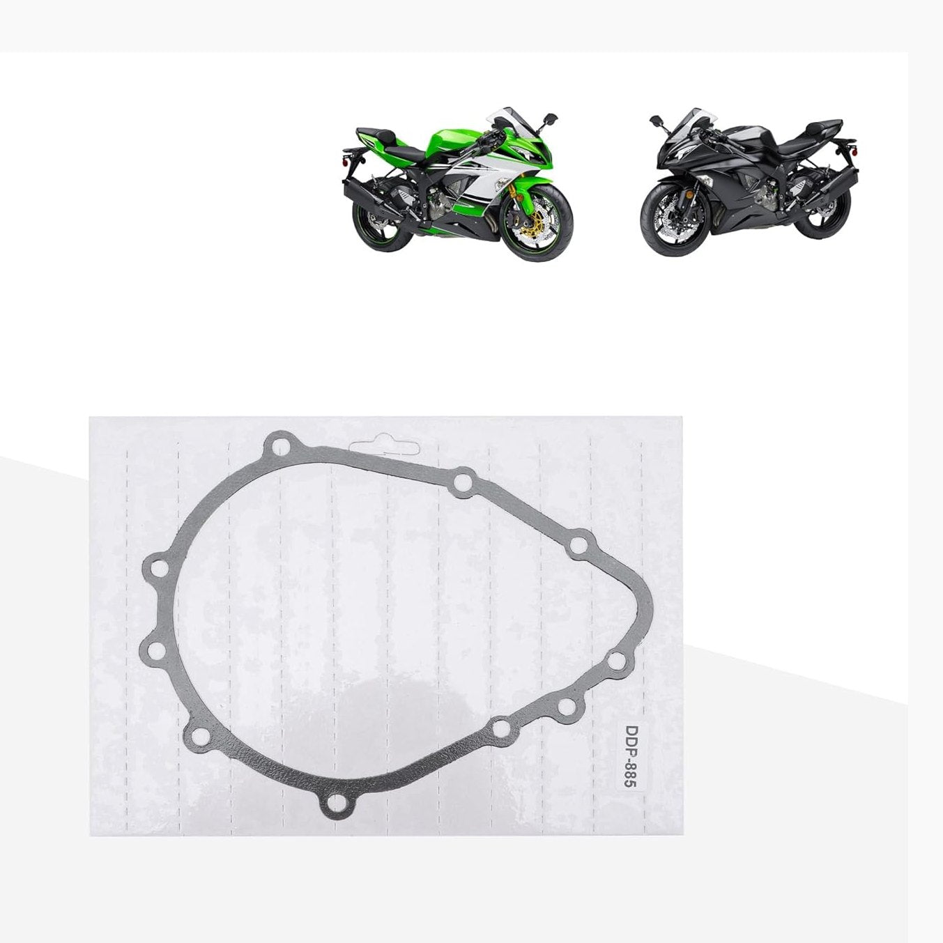 GOOFIT Stator Generator Crankcase Cover Gasket Replacement for ZX6R ZX-6R ZX636 05-06