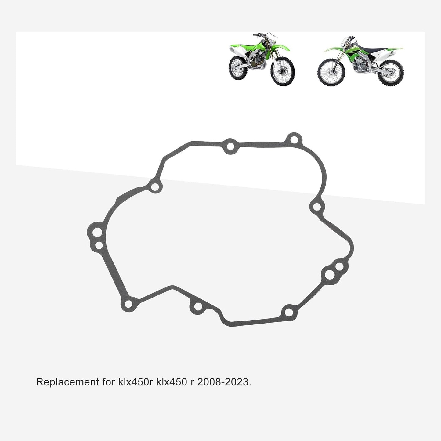 GOOFIT Motorcycle Stator Magneto Generator Cover Gasket Replacement for KLX450R KLX450 R 2008-2023