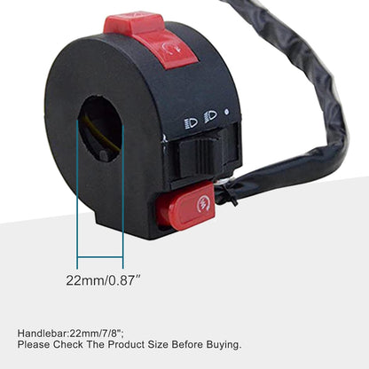 Left Handlebar Switch Assembly 8-Pin for 50cc-150cc ATV Quad SunL Coolster