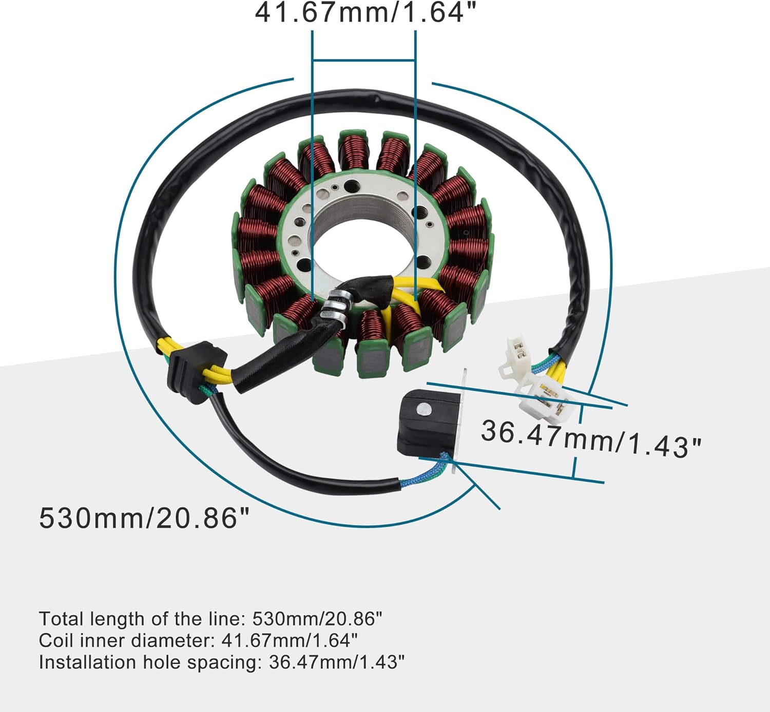 Magneto Stator Coil for Honda CN250 Helix & CH250 Elite 1985-2007