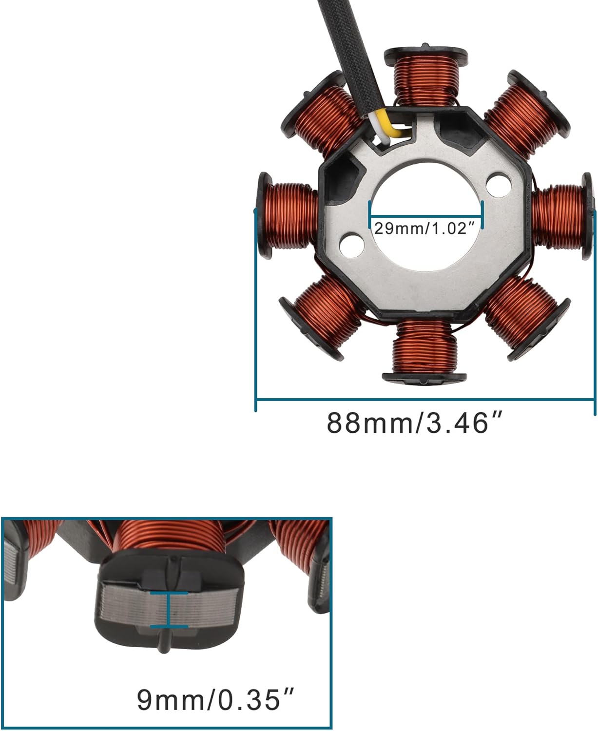 Magneto Stator Coil for Honda Dio 50 ZX50 AF34 AF35 1994-2003