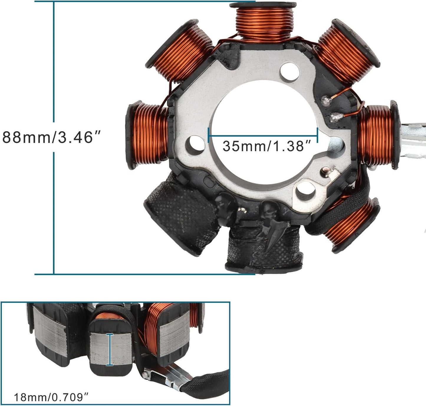 Magneto Stator Coil for Honda TRX250 Recon & Sportrax | 31120-HM8-004