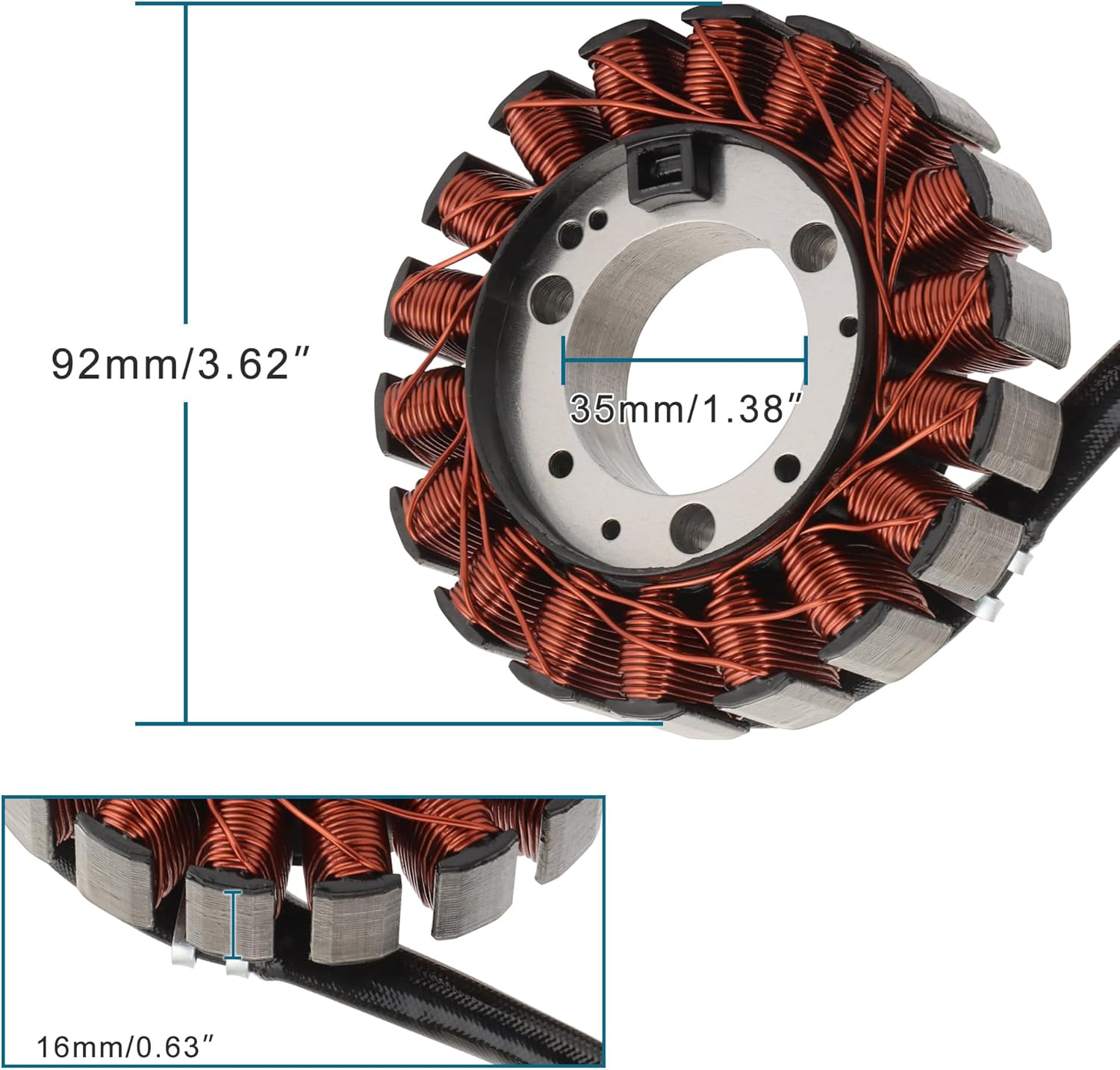 Magneto Stator Coil for Honda TRX300EX Sportrax & TRX300X 1993-2009 | 31120-HM3-671