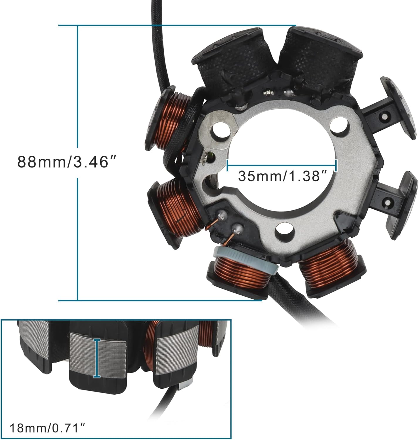 Magneto Stator Coil for Honda XR250R 1996-2004 | 31120-KCE-671