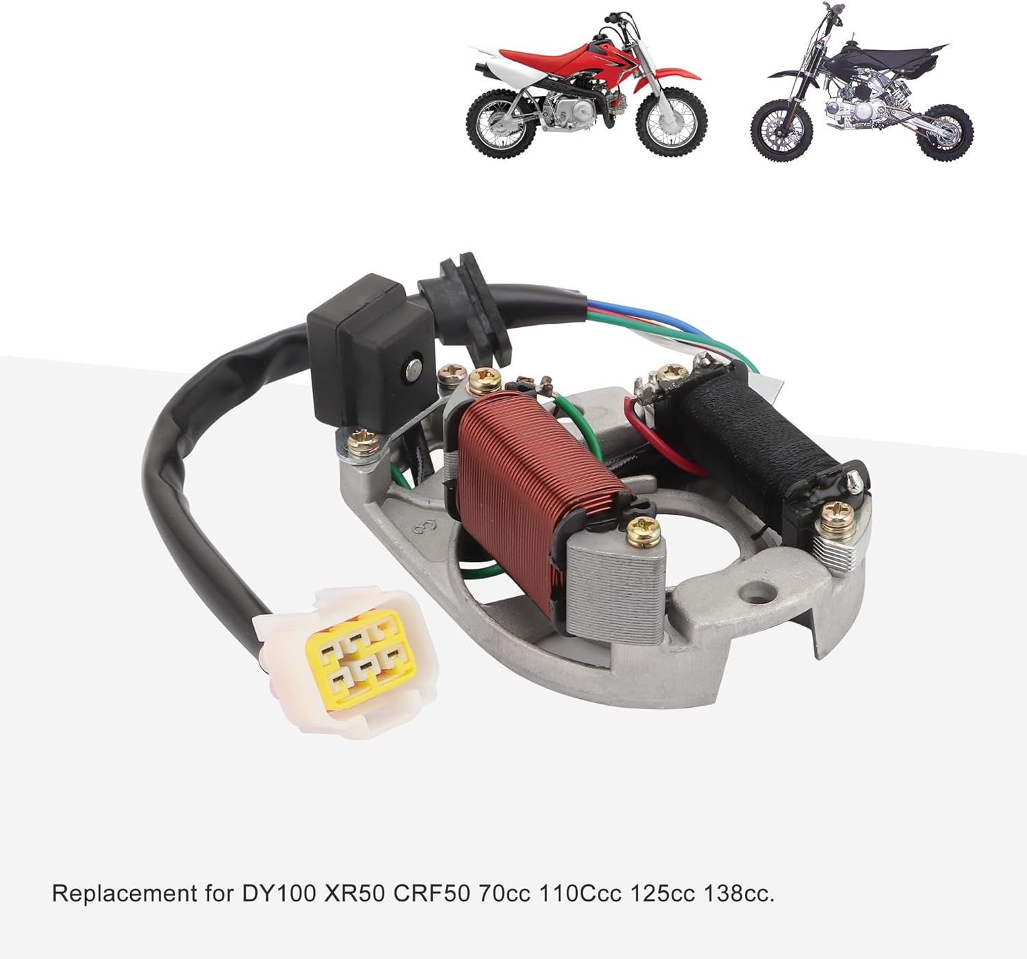 Magneto Stator Coil for Honda XR50 CRF50 70cc-125cc Pit Bike | 5-Wire / 70mm