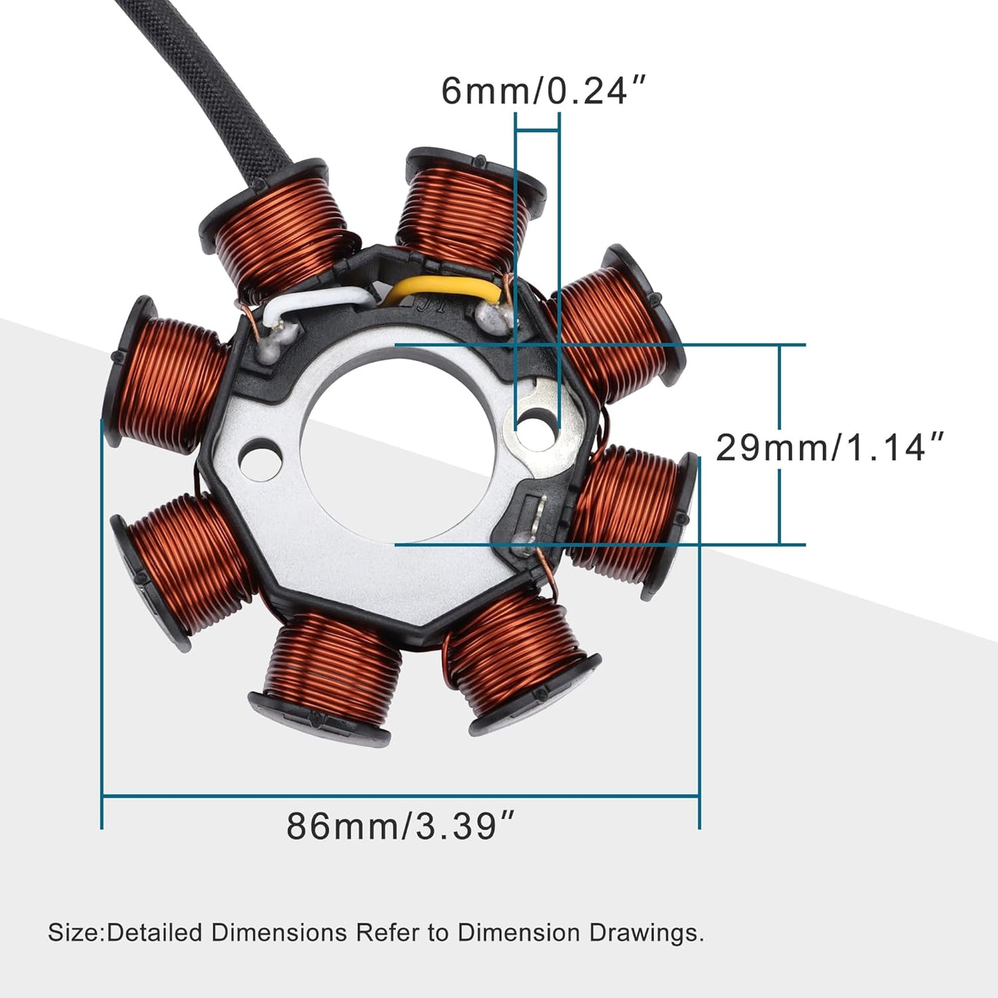 Magneto Stator Coil for Kawasaki KFX50 2007-2017 | 21003-Y003