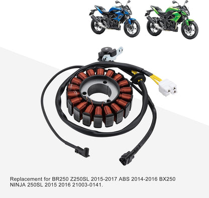 Magneto Stator Coil for Kawasaki Ninja 250SL Z250SL BX250 2014-2017 | 21003-0141