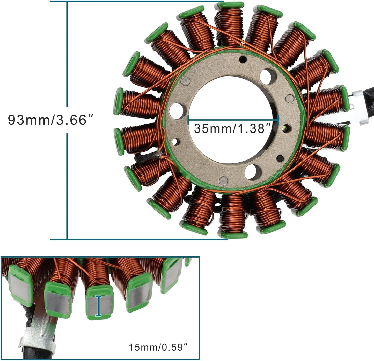 Magneto Stator Coil for SYM Joymax 125 & GTS 125/200 | LM12W LN12W Series