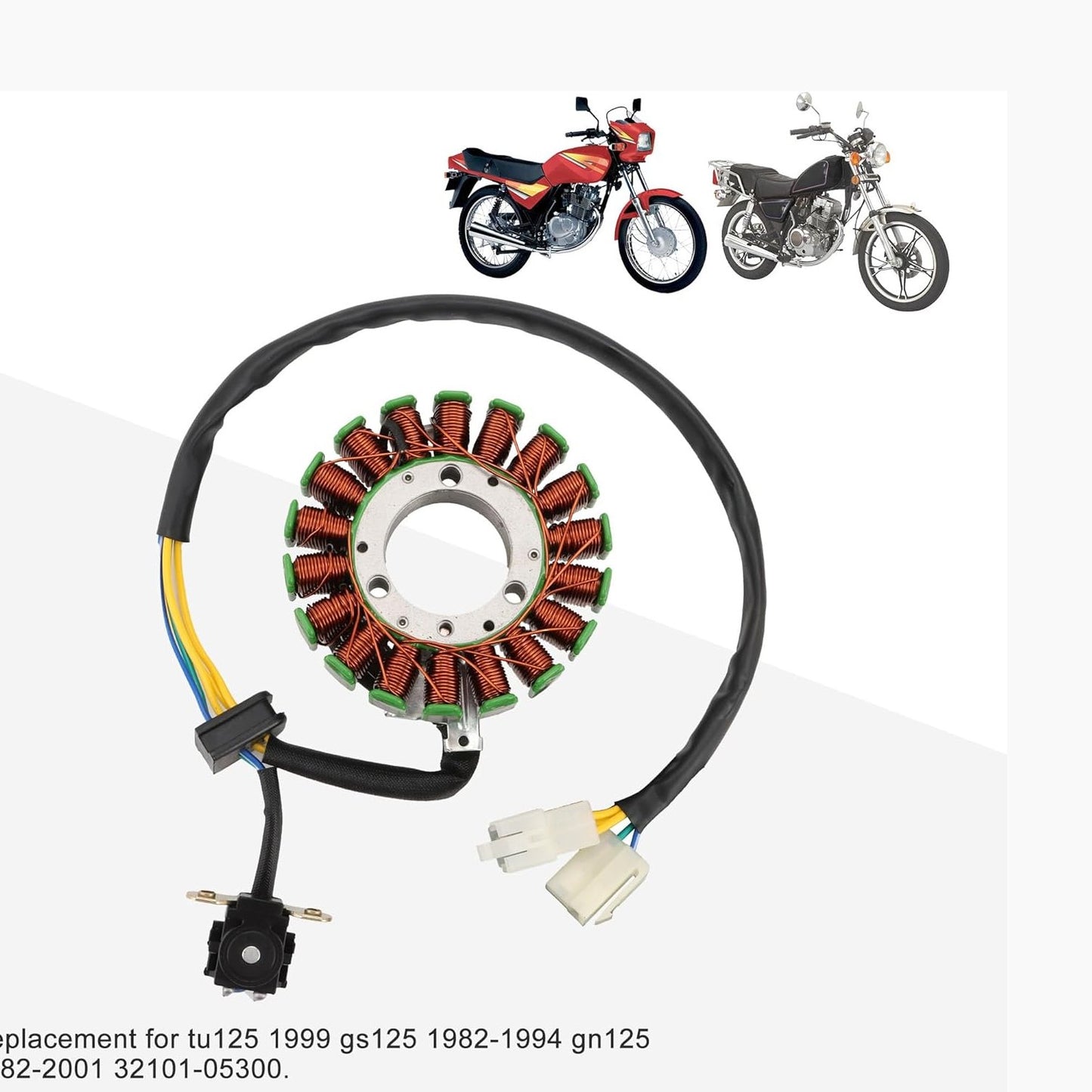 Magneto Stator Coil for Suzuki GN125 GS125 TU125 1982-2001 | OEM 32101-05300