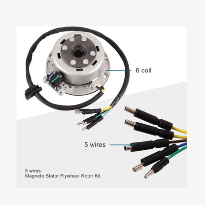 Magneto Stator & Flywheel Rotor Kit for YX 140cc, 150cc, 160cc Pit Dirt Bike