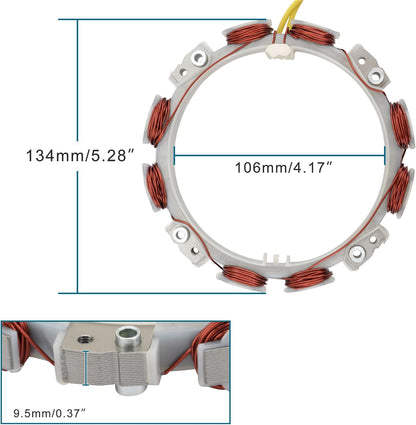 Magneto Stator for Briggs & Stratton 16-23HP V-Twin | OEM 846882, 693481