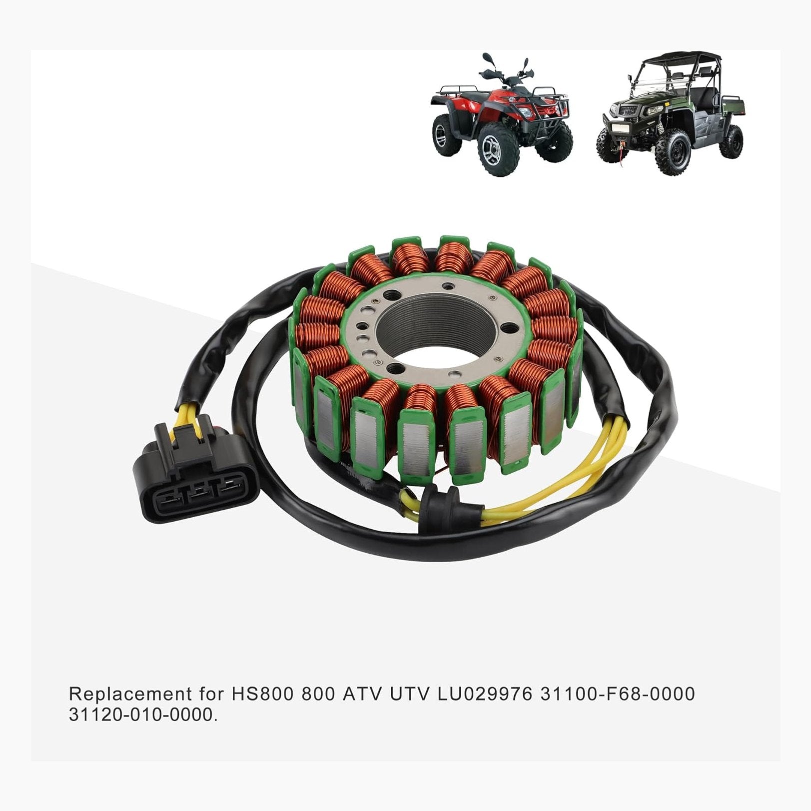 Magneto Stator for HISUN HS800, MSU, Massimo, Bennche 800cc | 31100-F68-0000