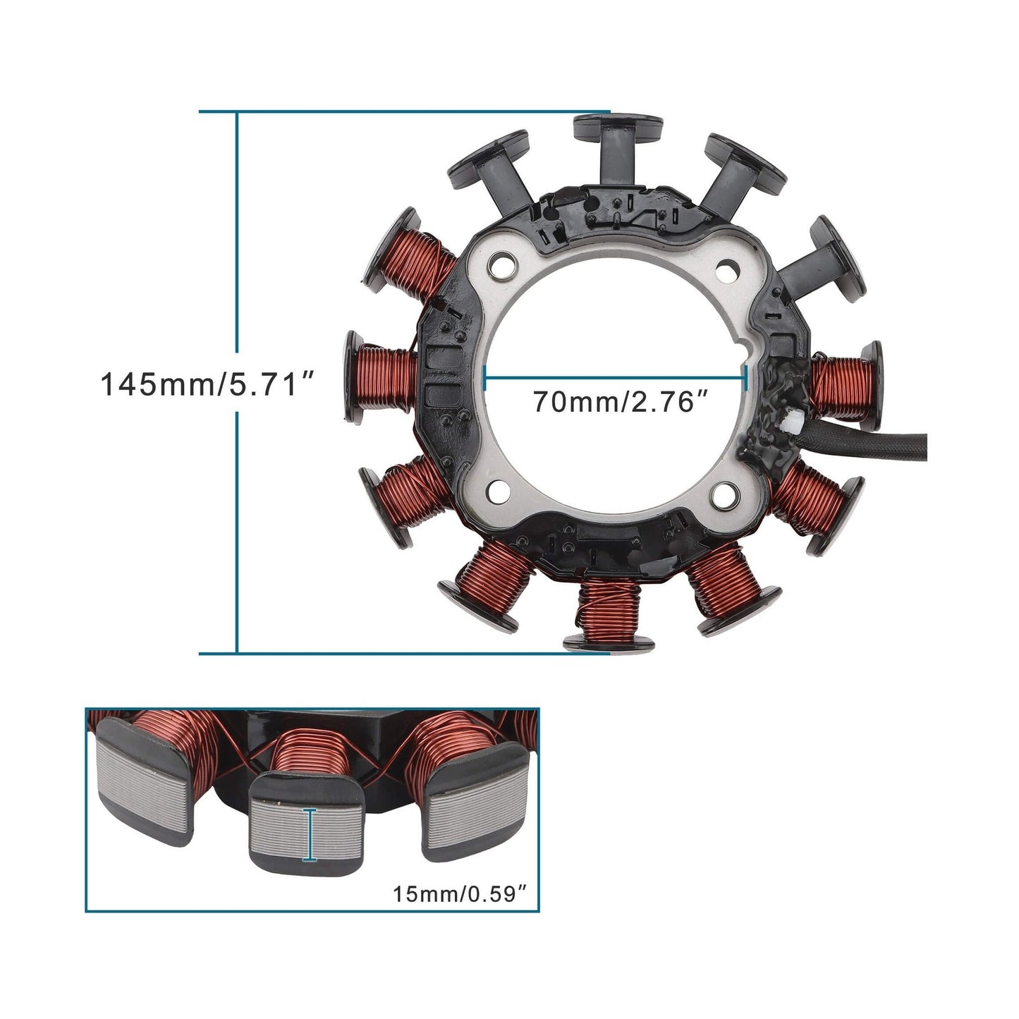 Magneto Stator for Honda GX630 GX660 GX690 Engines | OEM 31630-Z6L-003