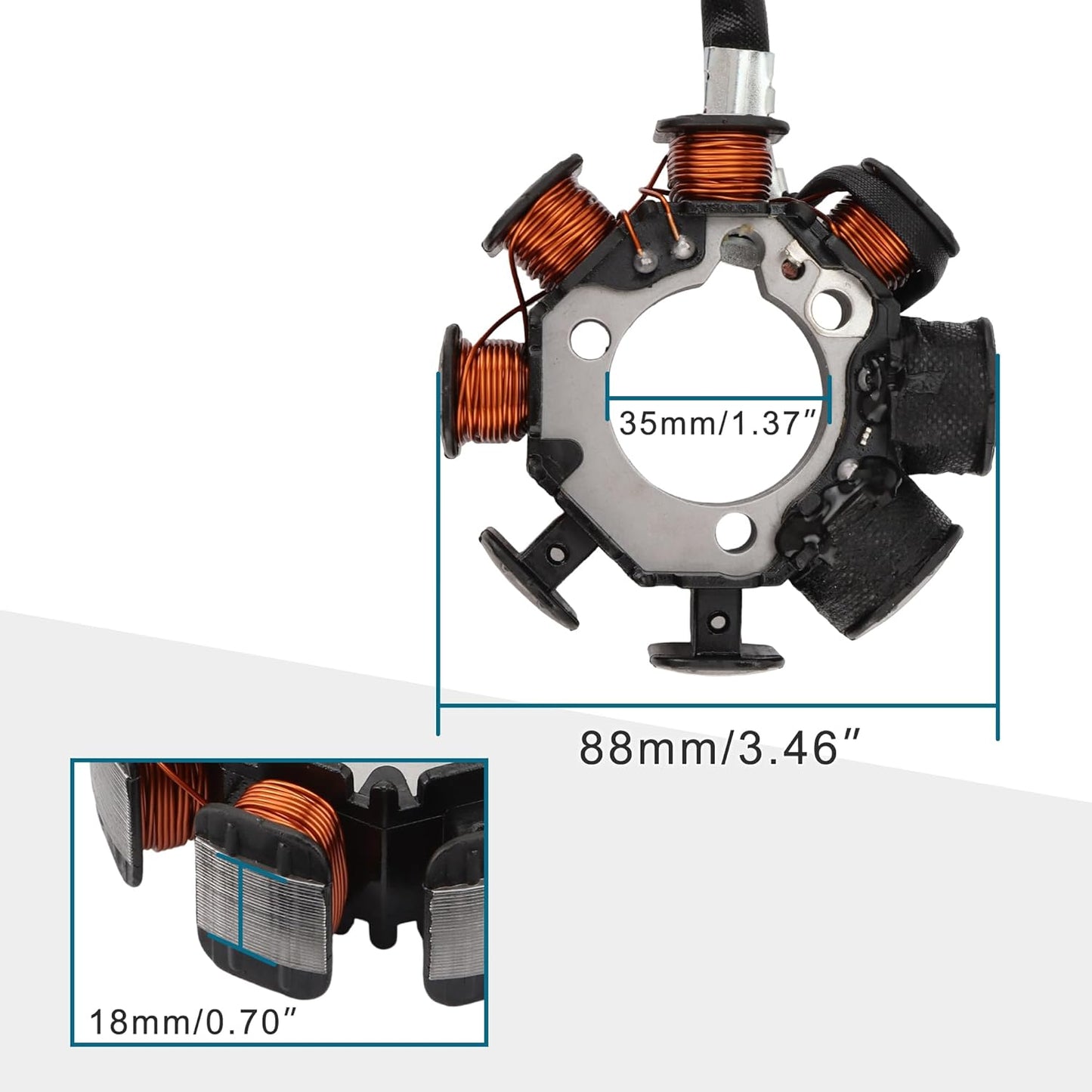 Magneto Stator for Honda XR250R 1986-1995 | OEM 31120-KZ1-951 & 31120-KT1-004