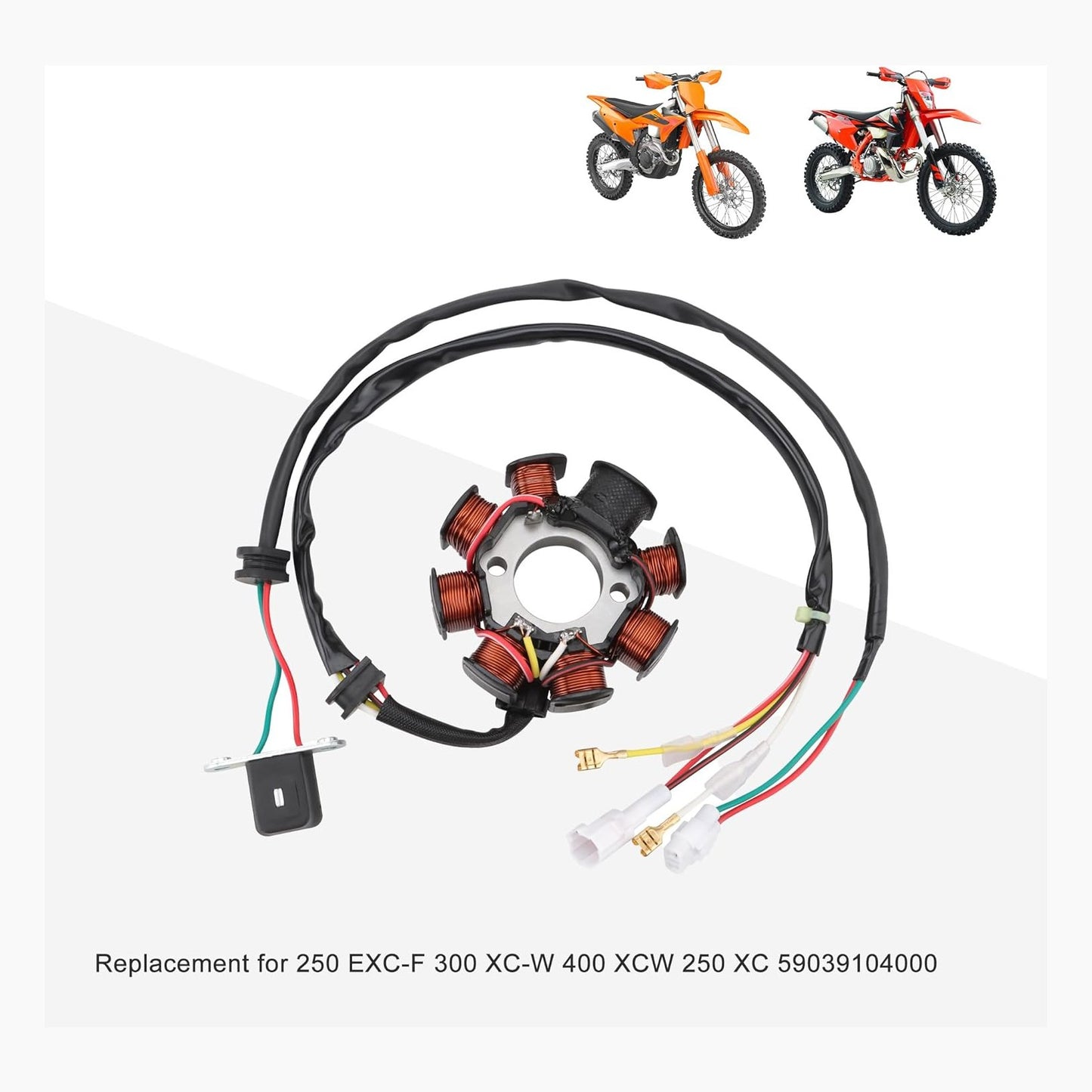 Magneto Stator for KTM 250 EXC-F, 300 XC-W, 400 XC-W, 250 XC | 59039104000