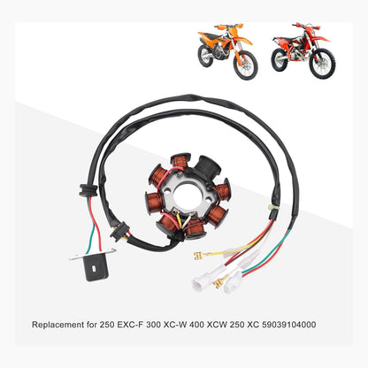 Magneto Stator for KTM 250 EXC-F, 300 XC-W, 400 XC-W, 250 XC | 59039104000