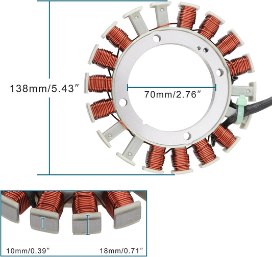 Magneto Stator for Kawasaki FH381V, FH541V, FH580V | OEM 59031-7001 / 7009 / 7014