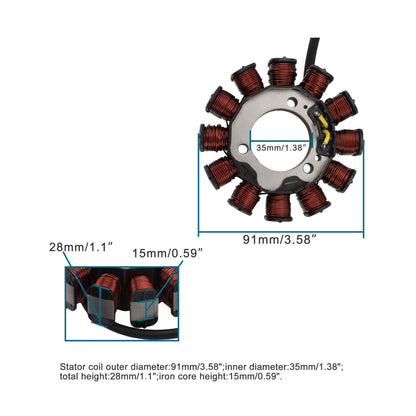 Magneto Stator for Suzuki Gixxer 155, SF150 & GSX-R150 | OEM 32101-34J00
