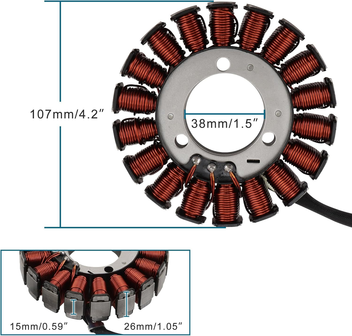 Magneto Stator for Yamaha MT-03, MT-25 & YZF-R3 2015-2021