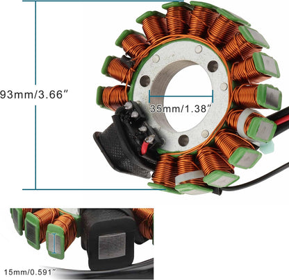 Magneto Stator for Yamaha Moto-4 225 1986-1988 & 250 1989-1991 | 59V-85510-20