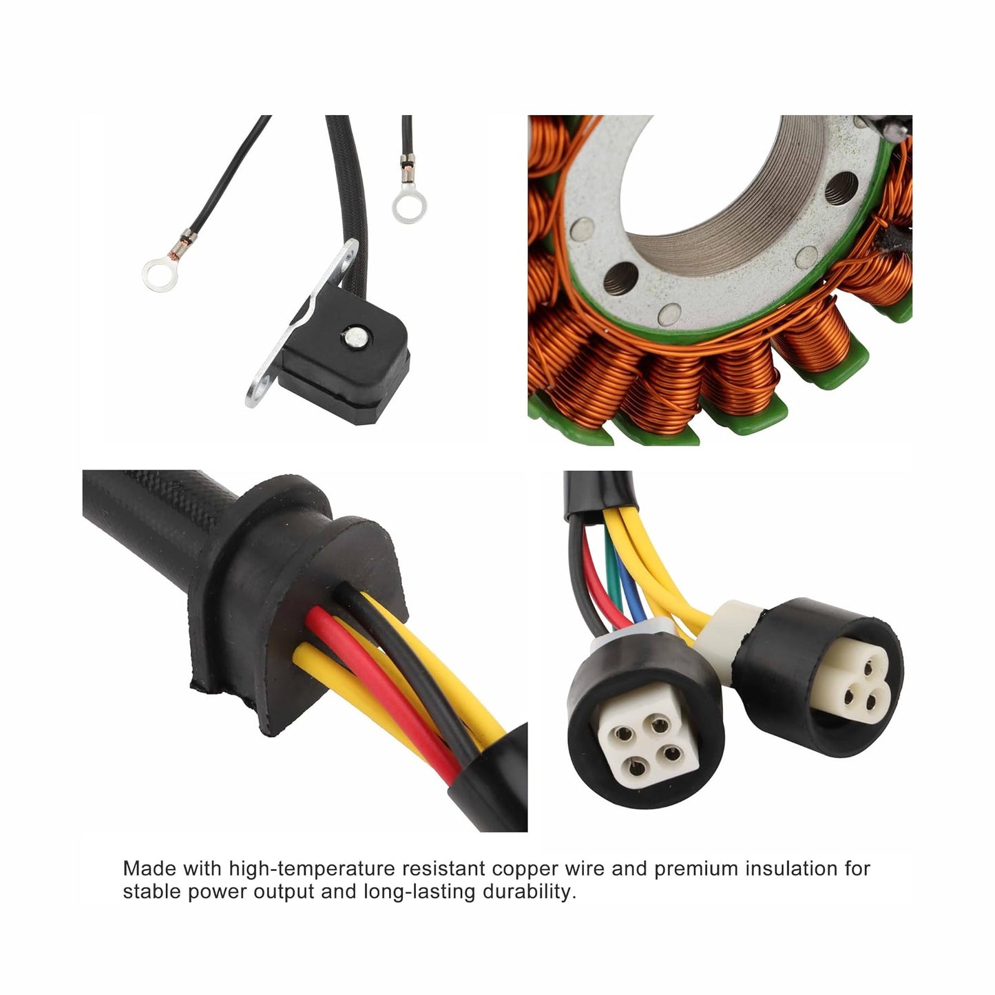 Magneto Stator for Yamaha Moto-4 225 1986-1988 & 250 1989-1991 | 59V-85510-20