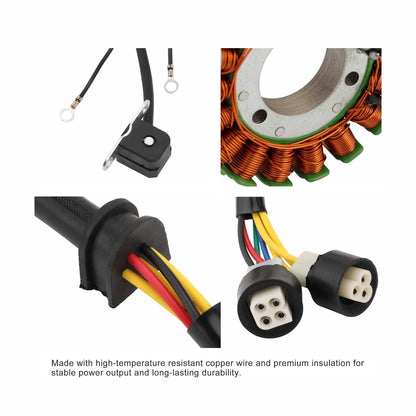 Magneto Stator for Yamaha Moto-4 225 1986-1988 & 250 1989-1991 | 59V-85510-20