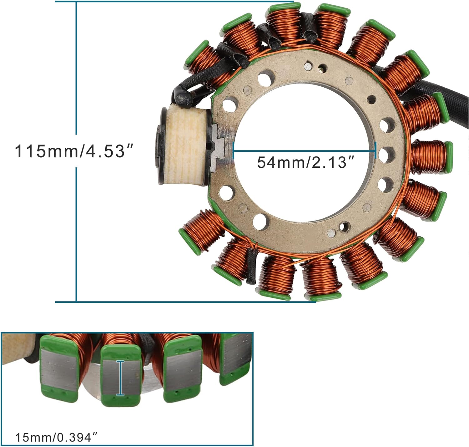 Magneto Stator for Yamaha Warrior 350 & Moto-4 1995-2001 | 3HN-85510-10-00