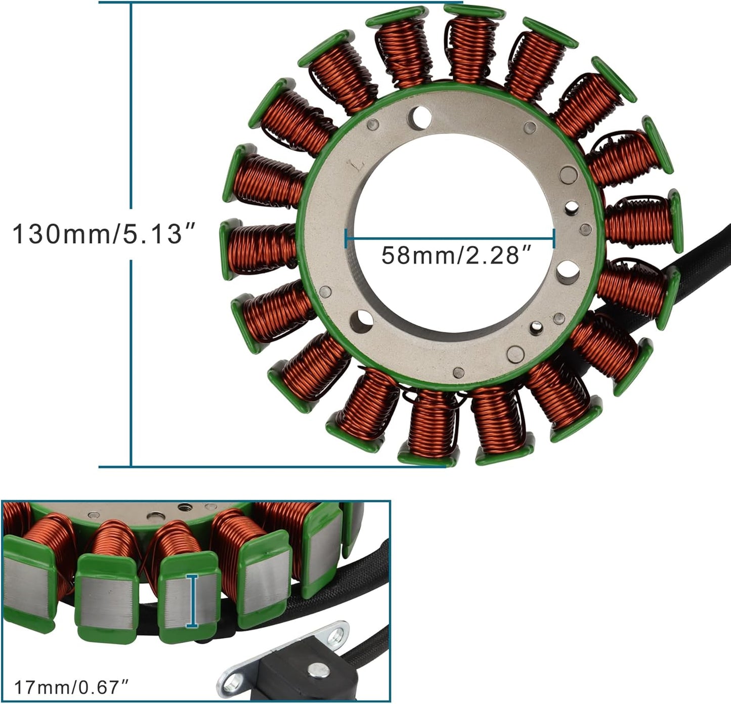 Magneto Stator for Yamaha XVS1100 Drag Star & V-Star 1100 2003-2008