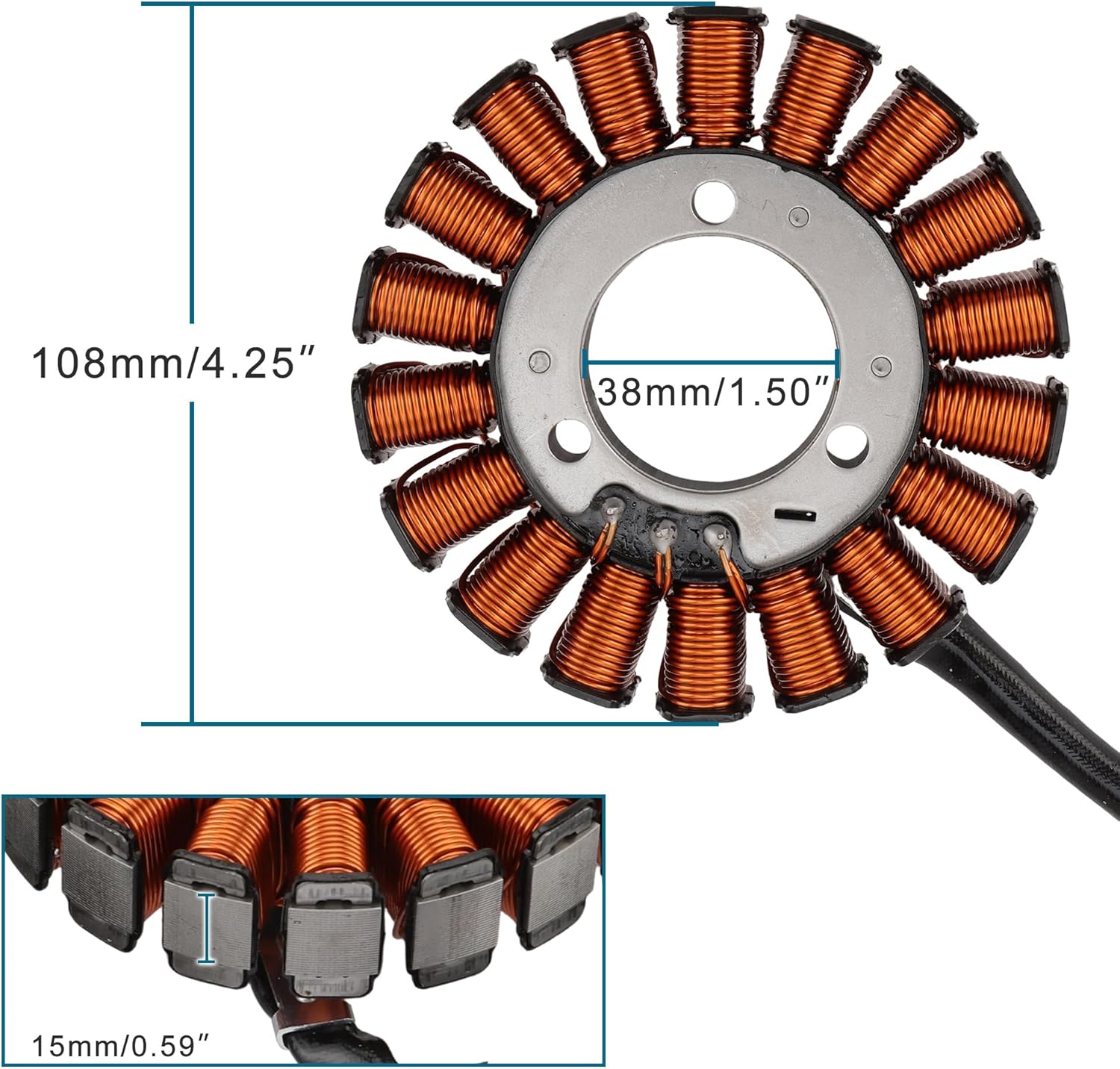 Magneto Stator for Yamaha YZF-R3 2015-2018 & MT-03 2016-2018 | 1WD-H1410-01