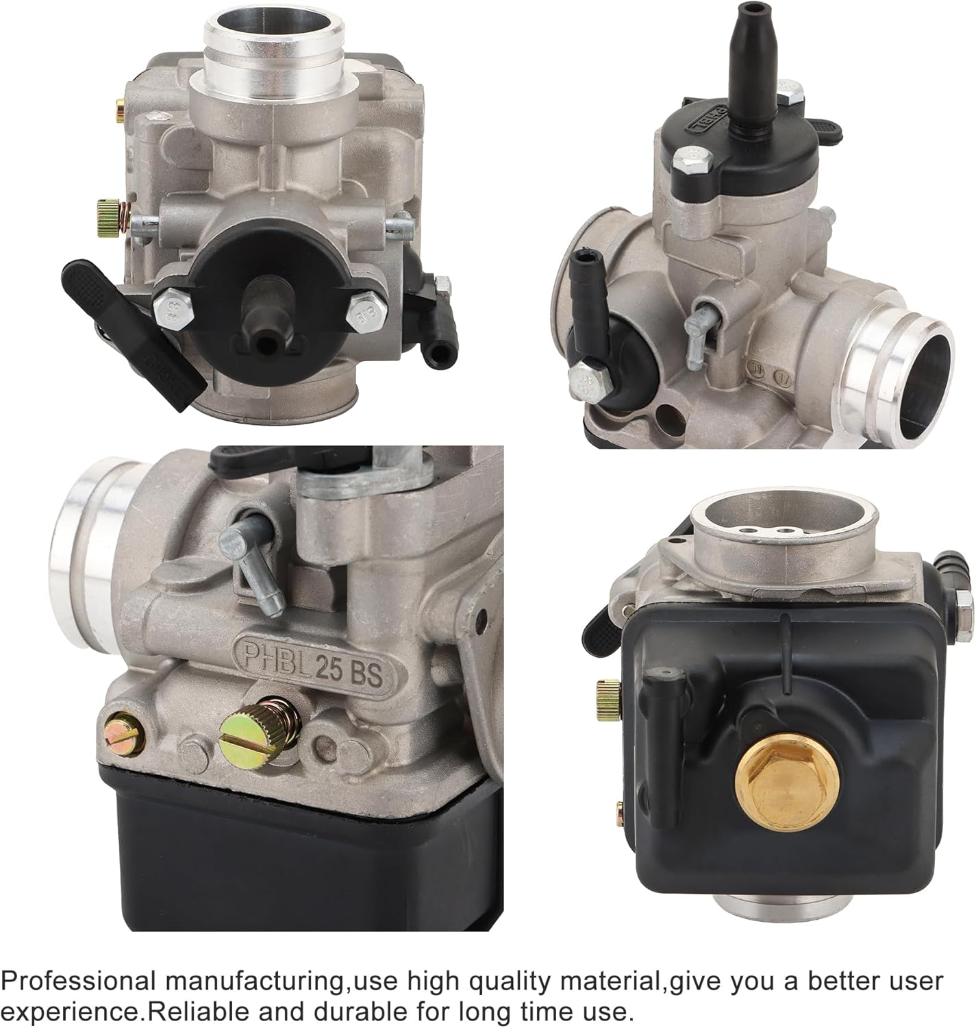 PHBL 25BS Racing Carburetor 25mm for 2-Stroke Scooter, ATV & Dirt Bike