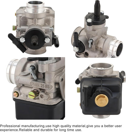 PHBL 25BS Racing Carburetor 25mm for 2-Stroke Scooter, ATV & Dirt Bike