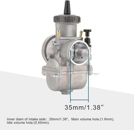PWK 35mm Flat Slide Carburetor for 300cc 350cc Dirt Bike ATV