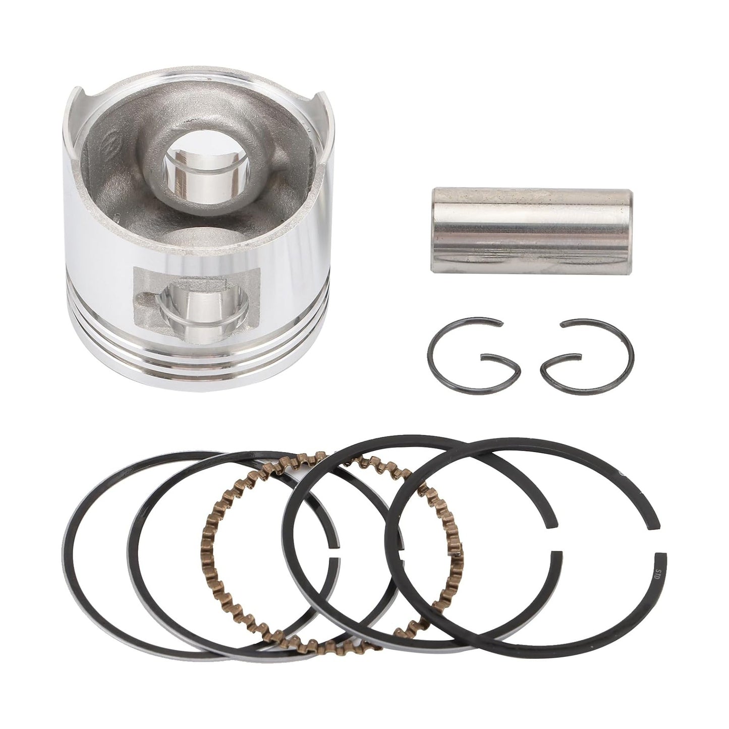 GOOFIT 39mm Piston Kit Assembly for 50cc Horizontal Engine ATV Dirt Bike Go Kart