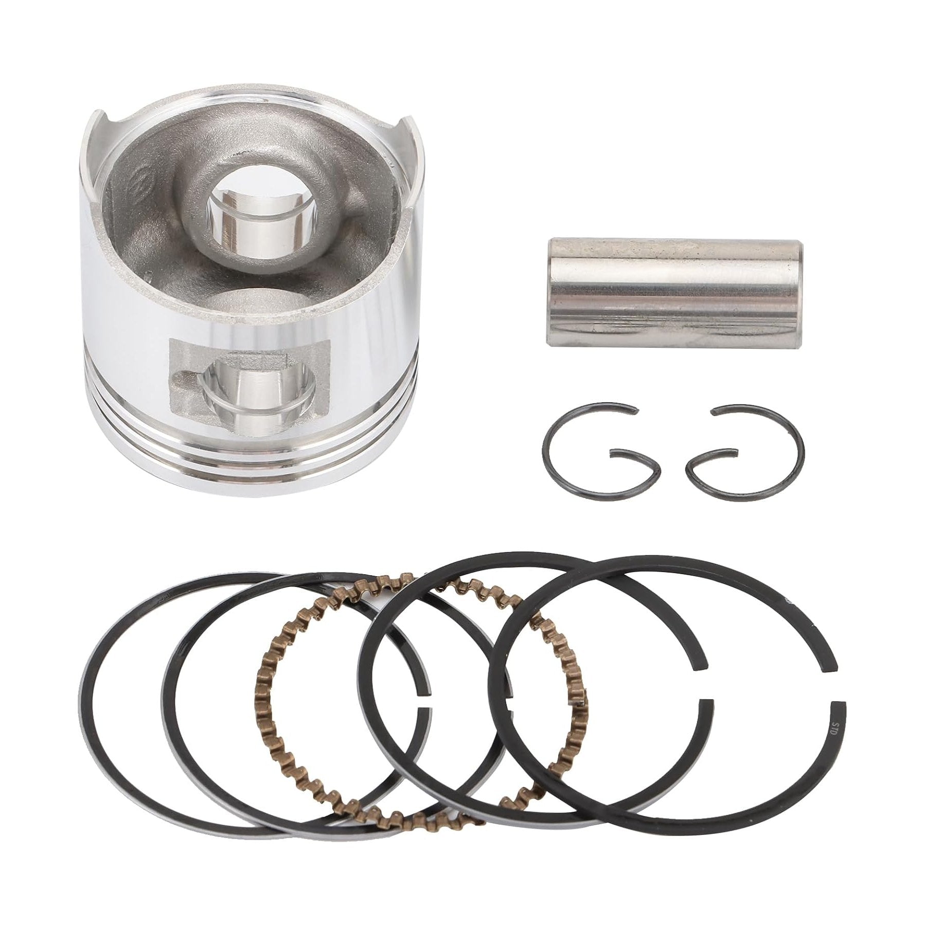 GOOFIT 39mm Piston Kit Assembly for 50cc Horizontal Engine ATV Dirt Bike Go Kart