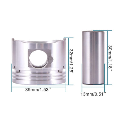 GOOFIT 39mm Piston Rings Kit Replacement for GY6 49cc 50cc 139qmb Taotao Jonway Scooter