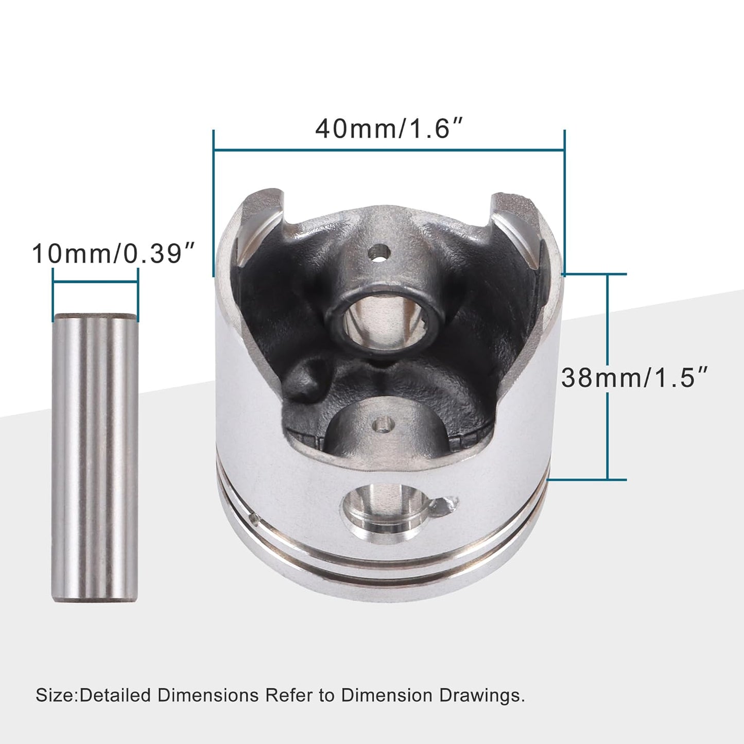 GOOFIT 40mm Piston Ring Kit