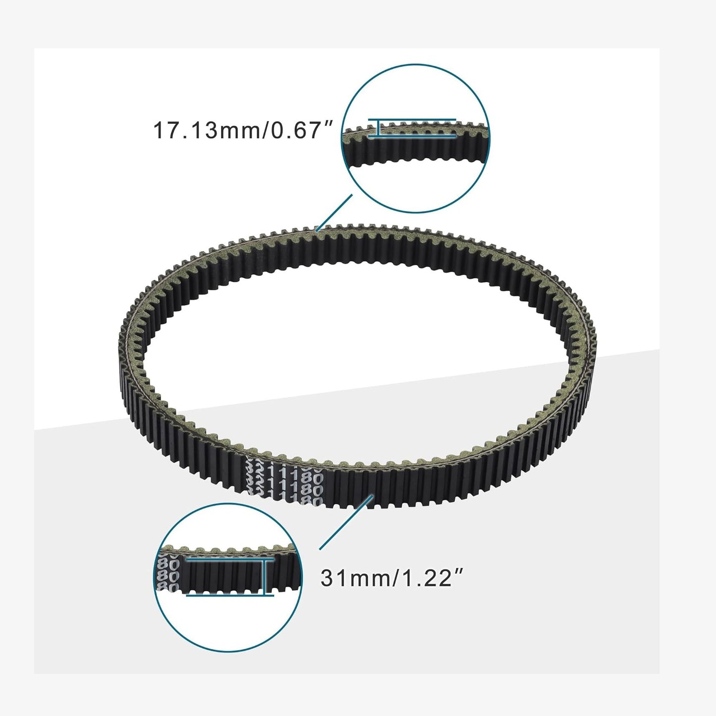 GOOFIT 3211180 Drive Belt Replacement for RZR XP 1000 XP 4 1000 XP4 2013-2020 RZR 900 ATV UTV