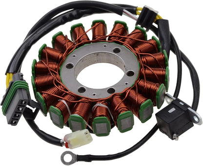 Polaris Ranger 500 Sportsman 500 HO stator coil assembly with copper wiring and connectors