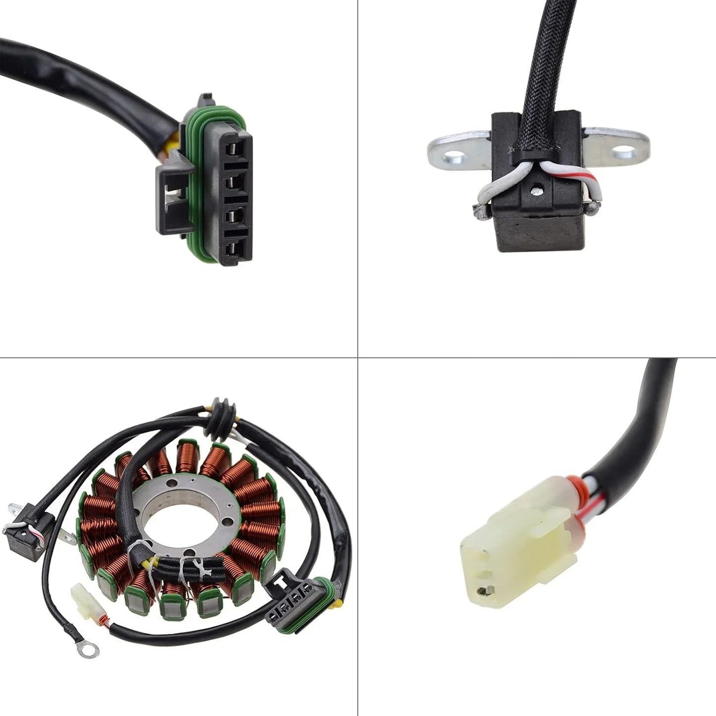 Polaris Ranger 500 Sportsman 500 HO stator with wire harness and connectors